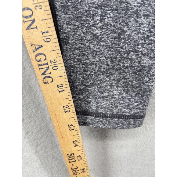 Zella Athletic Leggings Women's Sz M Gray Heather Stretch Pocket Stripe Stretch - Picture 5 of 12
